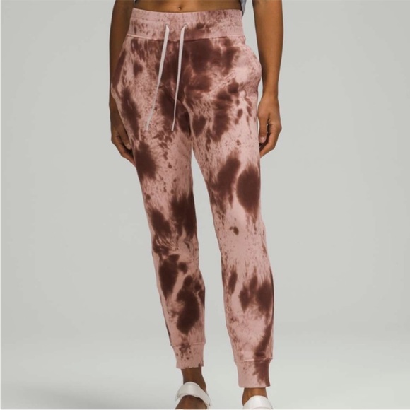 Lululemon Warm Down Joggers Marble Dye NEW Size 6 - Picture 1 of 10